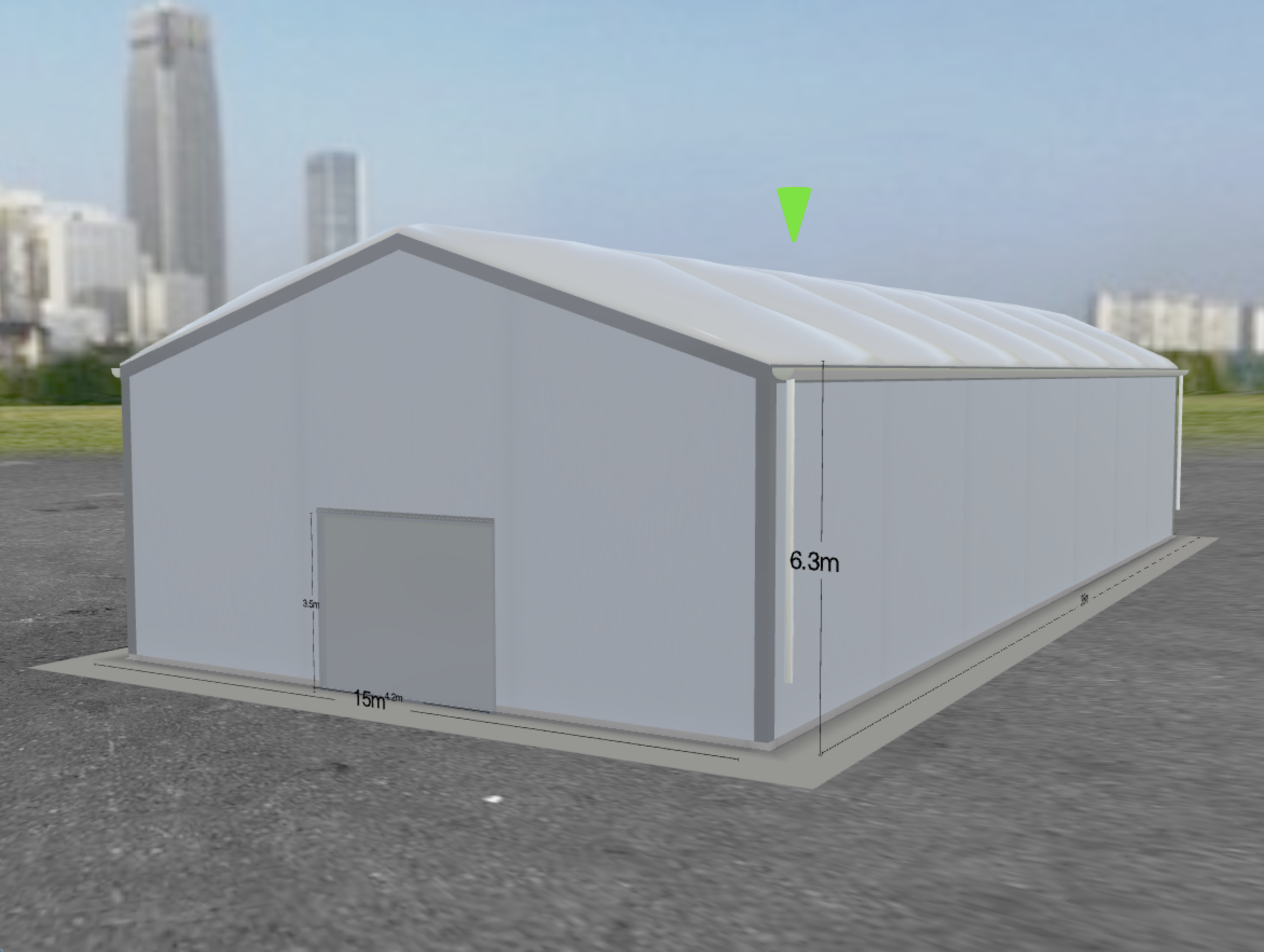 PVC hall configured in HallConfigurator